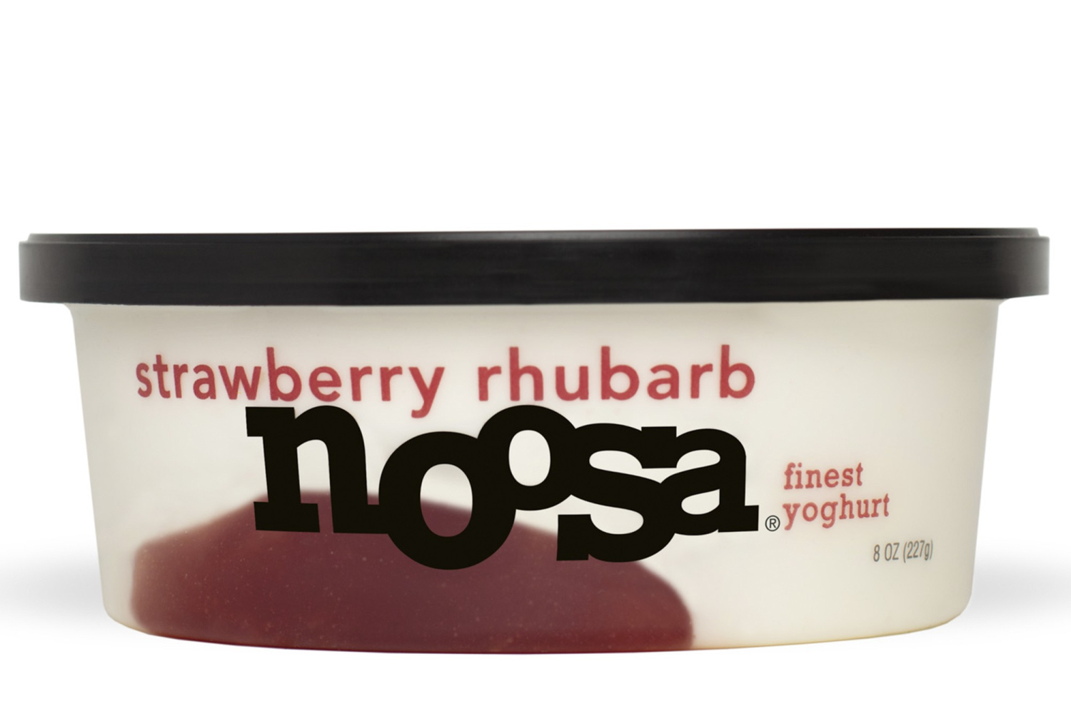 Noosa  Whole Milk Yogurt, Velvety Smooth & Creamy Strawberry Rhubarb, 8 oz Tub