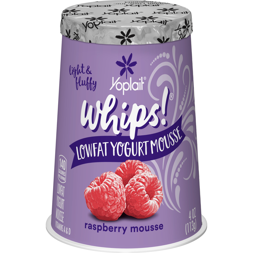 Yoplait Whips! Raspberry Low Fat Yogurt Mousse, 4oz