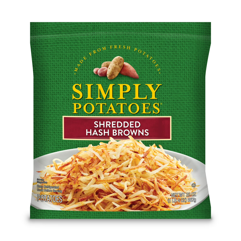 Simply Potatoes Shredded Hash Browns, 20 oz Bag (Refrigerated)