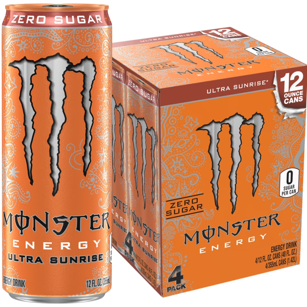 Monster Energy Ultra Sunrise 4 pack 12 oz Cans