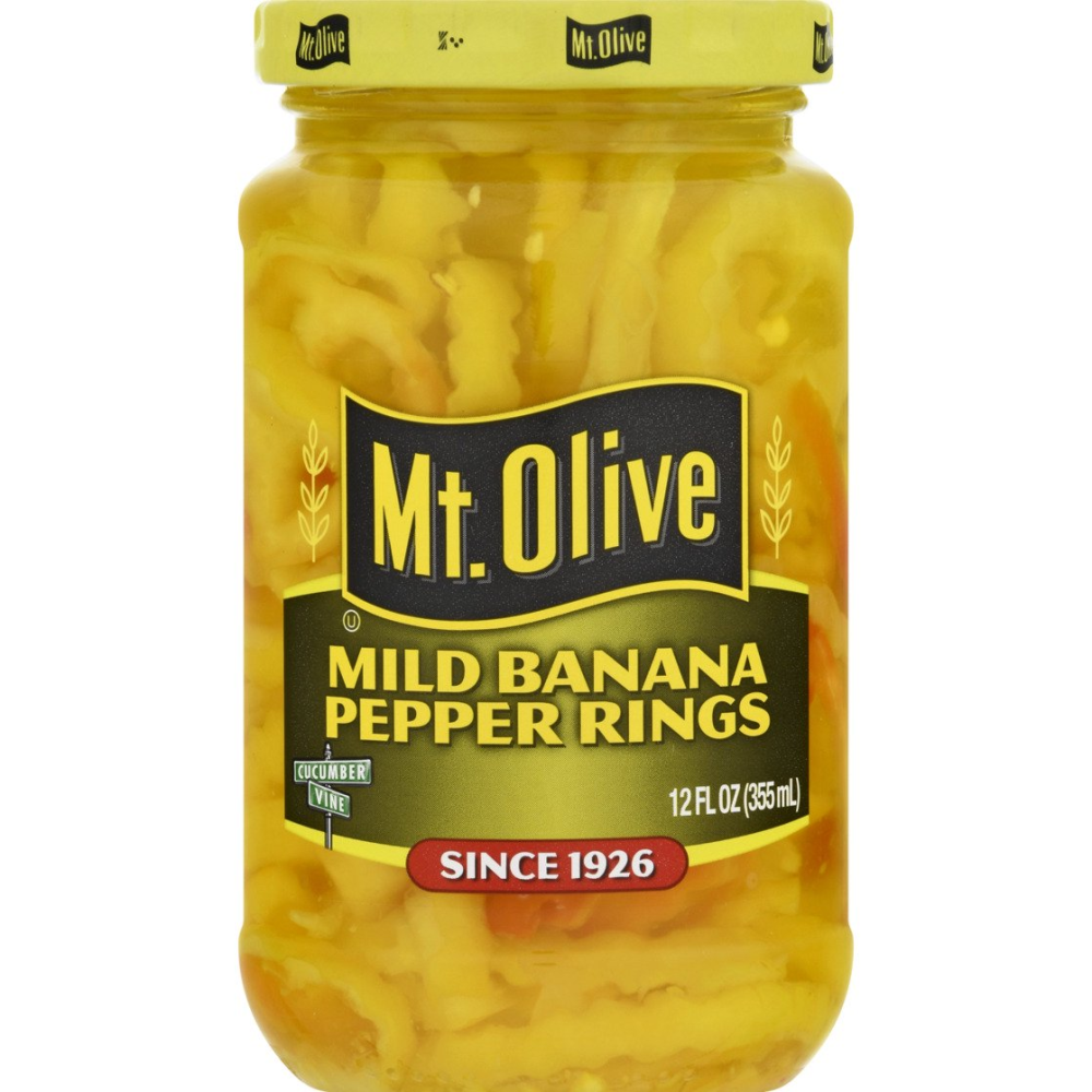 Mt. Olive Mild Banana Pepper Rings 12oz Jar