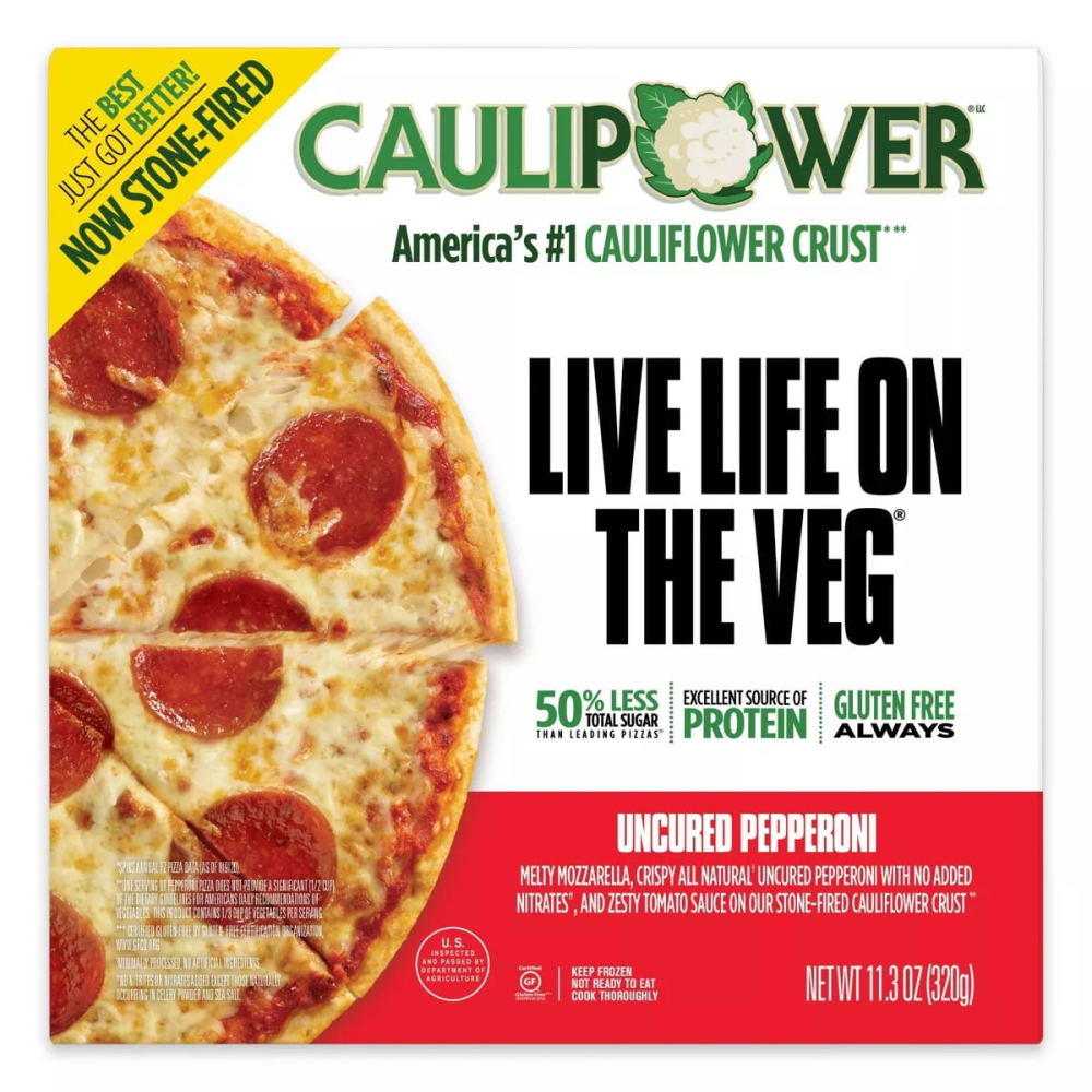 CAULIPOWER Uncured Pepperoni Stone-Fired Cauliflower Crust Pizza, 11.3 oz