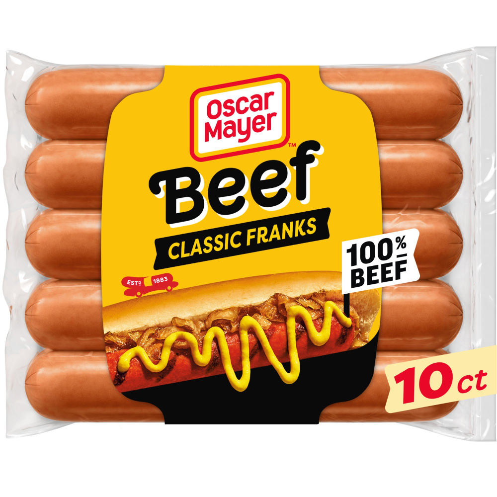 Oscar Mayer Classic Beef Franks 10CT 16oz PKG