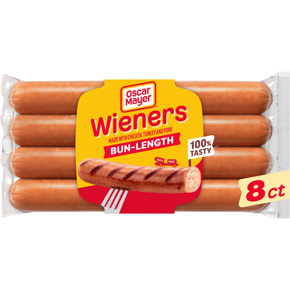 Oscar Mayer Classic Wieners Bun Length 8CT 16oz PKG