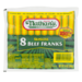 Nathan's Beef Franks Skinless 8CT 14oz PKG