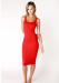 THE KRISTEEN BODYCON DRESS RED *SIZES SMALL AND MEDIUM* PLEASE SPECIFY SIZE IN THE NOTES